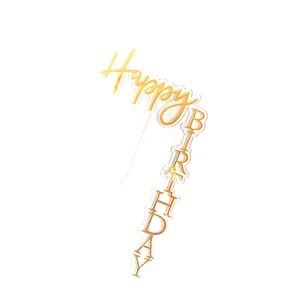 Топпер "Happy birthday" уголок