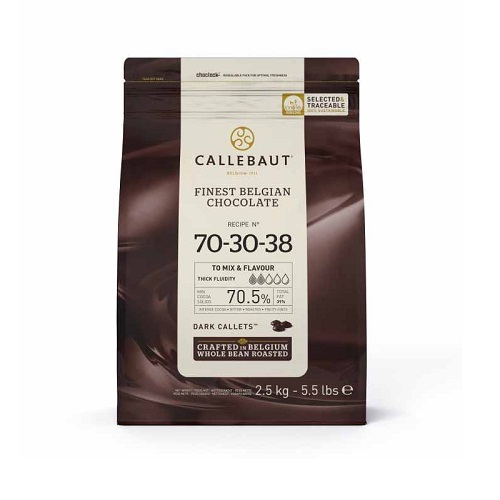 Шоколад горький Barry Callebaut 70,5% (2,5 кг)